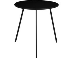 Mica Decorations Seatle Bijzettafel voor Buiten - H50 x Ø50 cm - Metaal - Zwart