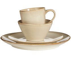 Mica Decorations Servies Racco - 31x29x29 cm - Steen - Beige
