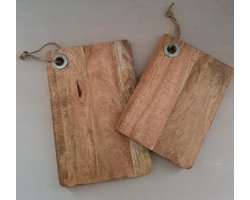 Mica Decorations snijplank set van 2, in maat 33x22cm