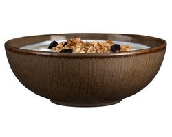 Mica Decorations Soepkom Nusa - bruin - 17 x 6 cm - keramiek - kommetjes/schaaltjes - 500 ml