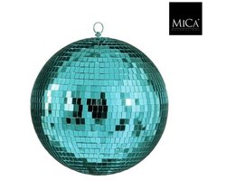 Mica Decorations Spiegelbal/Discobal groen D20cm