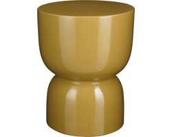 Mica Decorations Stage Bijzettafel - H45 x Ø35 cm - Cement - Geel