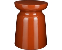 Mica Decorations Stage Bijzettafel - H45 x Ø35 cm - Cement - Oranje