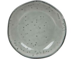 Mica Decorations Tabo Bord - 14 cm - Keramiek - Grijs - 4 Stuks