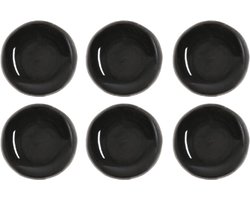 Mica Decorations Tabo Bord 26.5 cm - Zwart - 6 stuks