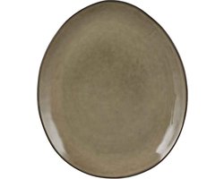 Mica Decorations tabo bord ovaal creme maat in cm: 28,5 x 23,5