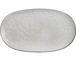 Mica Decorations Tabo Ovaal Bord - L31 x B18 x H3 cm - Grijs