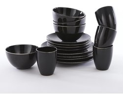 Mica Decorations Tabo Serviesset 4 Persoons - Zwart