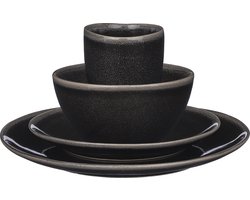 Mica Decorations Tabo Serviesset 4 Persoons - Zwart