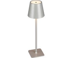 Mica Decorations Tafellamp – Multicolor Led – 38 x 10,5 cm – Zilver