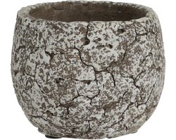 MICA DECORATIONS THOMAS BLOEMPOT - H6,5 X Ø8 CM - OFF WHITE