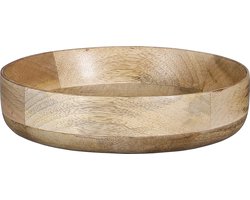 Mica Decorations Tomar Schaal - H4,5 x Ø20 cm - 100% FSC Mangohout - Lichtbruin