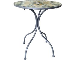 Mica Decorations Tristan Tuin Tafel - 61x61x76 cm - Ijzer - Groen