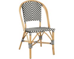 Mica Decorations Tuinstoel Mandox - 51x57x90 cm - Rotan - Wit