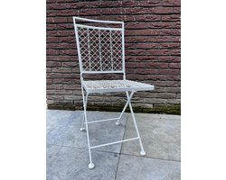Mica Decorations - Tuinstoel - metaal - wit