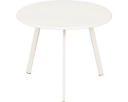 Mica Decorations Tuintafel Seatle - 38x38x30 cm - Ijzer - Wit