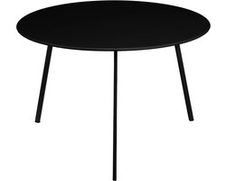 Mica Decorations Tuintafel Seatle - 58x58x38 cm - Ijzer - Zwart