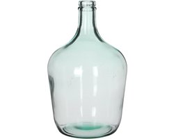 Mica Decorations Vaas Diego - smalle hals - gerecycled glas - 32 cm - Home Deco vazen - Woonaccessoires
