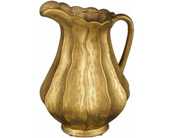 Mica Decorations Vaas Kan - 24x21x30 cm - Keramiek - Goud