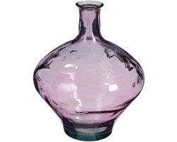 Mica Decorations Vaas Kyara - 37x37x46 cm - Gerecycled glas - Paars