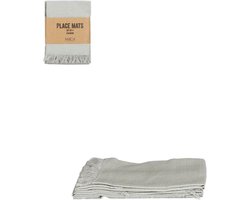 Mica Decorations Villia Placemats 38 x 33 cm - Lichtgroen - 4 stuks