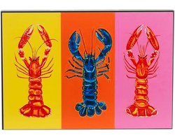 Mica Decorations Wanddecoratie Lobster - 50x3x35 cm - Ijzer - Multi