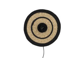 Mica Decorations Wandlamp Jinx - 30x8.5x30 cm - Jute - Bruin