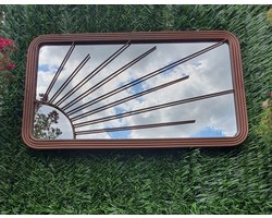 Mica Decorations Wandspiegel bruin 42x72cm