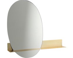 Mica Decorations Wandspiegel Lausanne 58 Cm Glas/staal Goud