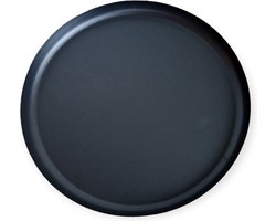 Mica Dienblad Zwart Metaal 35 cm – Rond Decoratief Tray – Stijlvolle Onderzetter voor Tafel en Decoratie