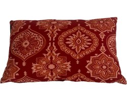 Mica Gaia Sierkussen 55x35 cm – Bordeaux – Decoratiekussen
