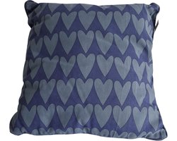 Mica - Katja Kussen - Blauw - 45x45 cm