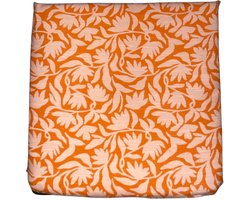 Mica Kelly Bistro Kussen Oranje 40x40x5 cm – Tuinkussen Stoel – Outdoor Zitkussen voor Bistroset