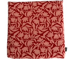 Mica Kelly Bistro Kussen Rood 40x40x5 cm – Tuinkussen Stoel – Outdoor Zitkussen voor Bistroset