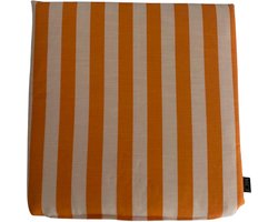 Mica Kim Bistro Kussen Oranje 40x40x5 cm – Tuinkussen Stoel – Outdoor Zitkussen voor Bistroset