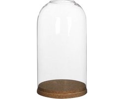 Mica Stolp glas met onderzetter 23x13cm