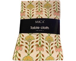 Mica Tafelkleed Bloemenprint Offwhite 250x140 cm – Groot Tafelkleed – Bloemen Tafelkleed voor Eettafel