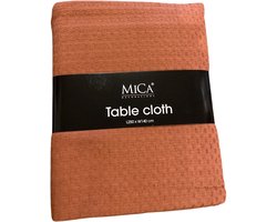 Mica Tafelkleed Donkerbruin 250x140 cm – Groot Tafelkleed – Tafeldecoratie voor Eettafel