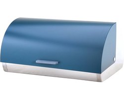 Michelino Broodtrommel RVS – Brooddoos Metaal – Grote Broodbox – Broodbewaarbox – Brood Bewaren – 38,5 x 28 x 18,5 cm