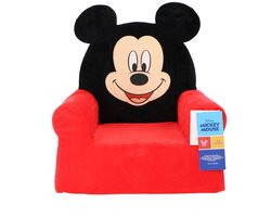 Mickey Mouse Pluche stoel - 3D - Voor de kinderkamer - Rood