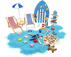 Micro landschap decoratie voor op het strand - Creatieve en unieke woonaccessoires voor een zomerse sfeer
