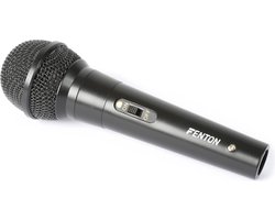 Microfoon - Dynamische microfoon Zwart voor karaoke en DJ's - Fenton DM100