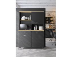 Microgolfkast Manchester | 119 x 41 x 180 cm | Helvezia Oak-design