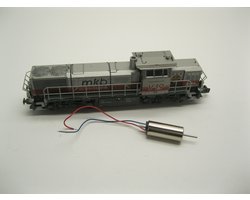 micromotor NH003 motor ombouwset voor Hobbytrain G 1000 BB, G 1700, Am 842, Am 843, HLD 77, Rh 2070