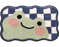 Microvezel badmat met antislip, absorberend en machinewasbaar - badkamertapijt voor badkamer, douche, slaapkamer - schattig design - 40 x 60 cm.