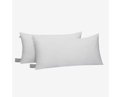 Microvezel Kussen - Hoofdkussen Set - Comfortabel Slapen - Hypoallergeen Materiaal - 50x80 cm - Wit