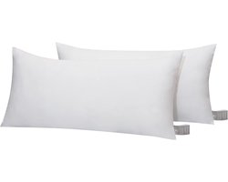 Microvezel Kussen - Zacht Hoofdkussen - Ontspannen Slapen - Hypoallergeen Materiaal - 40x70 cm - Wit