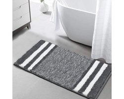 Microvezel zachte badmatten en badmatten, groot, 60 x 120 cm, wollig, waterabsorberend, wasbaar, antislip, douchemat, voor woonkamer, slaapkamer
