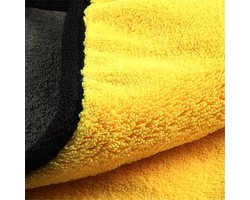 Microvezeldoekjes - Schoonmaak - Microvezel handdoek - Auto poets producten- Handdoeken - Doek - Auto polish - Detailing - Accessoires - 30cm x 60cm Poetsdoeken - Poets Geel/Grijs.