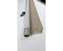 Middel grof linnen schildersdoek op rol 210 x 310 cm. Linnen voor de prijs van katoen!